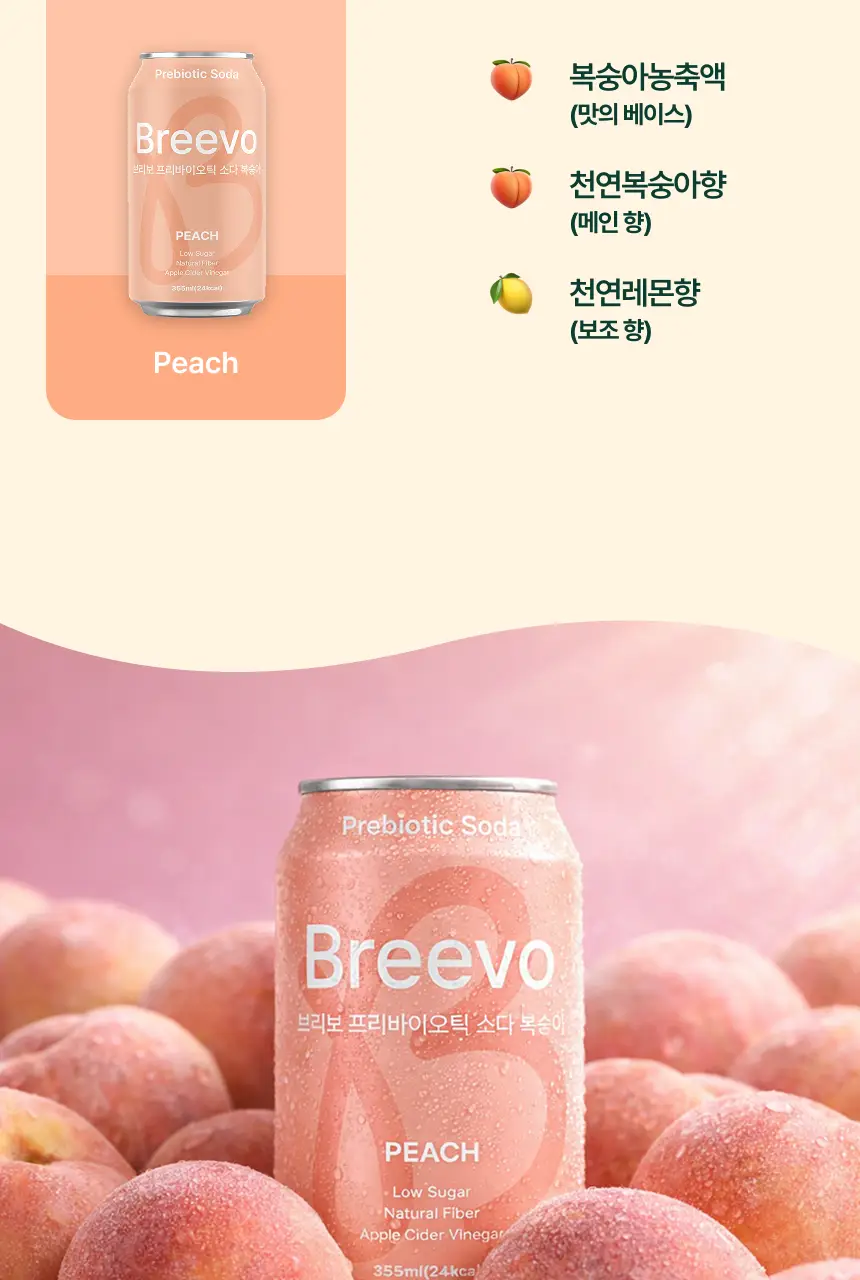 [NEW] 브리보 프리바이오틱 소다 복숭아 355ml 상세페이지 28